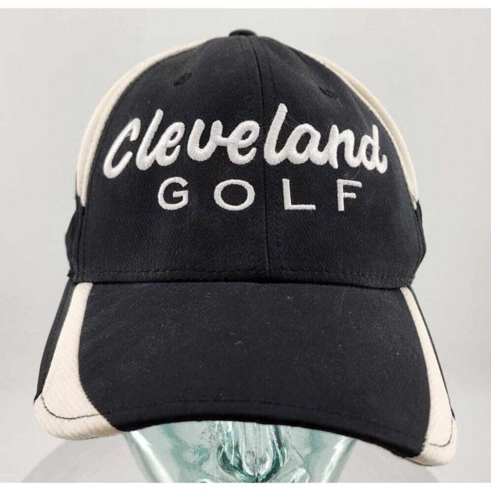 Cleveland Golf Srixon Black White Logo‎ Baseball Hat Cap Adjustable Strap Back